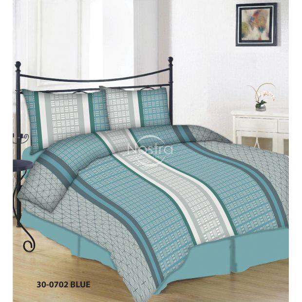Cotton bedding set DAYLIN 30-0702-BLUE
