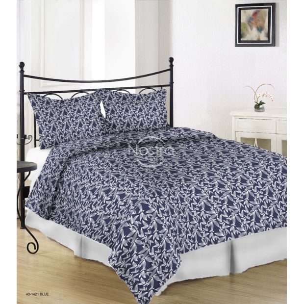 Satīna gultas veļa AMORA 40-1421-BLUE