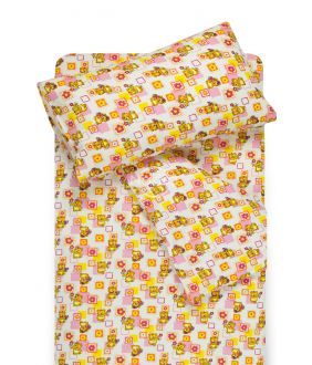 Детское фланелевое постельное белье SMALL BEARS 10-0384-PINK