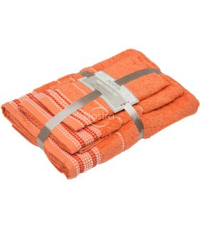 3 pieces towel set T0044 T0044-ORANGE