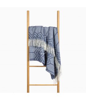 Woolen plaid MERINO-300 80-3232-BLUE