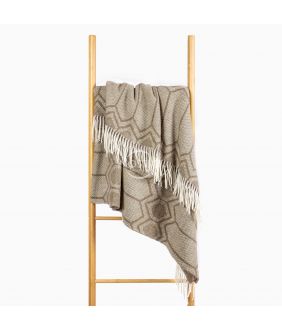 Woolen plaid MERINO-300 80-3232-BROWN