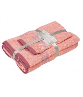 3 pieces towel set T0106 T0106-GRAPEFRUIT