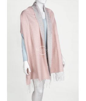 Шарф MAROCCO-325 DOUBLE FACE-L.GREY PINK