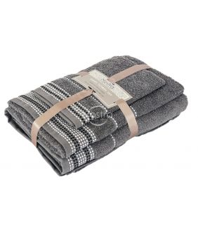3 pieces towel set T0044 T0044-GREY