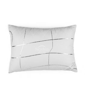 Pillow VASARA with zipper 70-0022-WHITE/SILVER