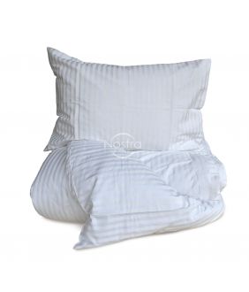 Satīna gultas veļa AMARA 60-0036-WHITE ON WHITE
