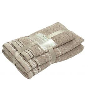 3 pieces towel set T0044 T0044-ALMOND
