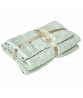Bamboo towels set BAMBOO-600 T0105-SMOKE GREEN