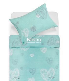 Polycotton bedding set ABSTRACT 40-1339-MINT 40-1339-MINT