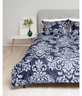 Satīna gultas veļa ARIELLE 40-1248-DARK BLUE