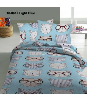 Bērnu katūna gultas veļa SMART CATS 10-0617-LIGHT BLUE