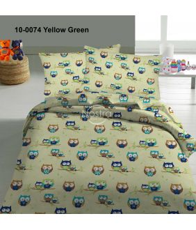 Children bedding set OWLS FAMILY 10-0074-YELLOW GREEN