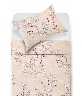 Flannel bedding set BRIANNA 20-1751-BEIGE