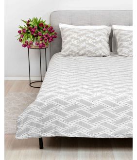 Flannel bedding set BERNADETTE 30-0779-GREY