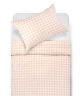 Flannel bedding set BRADLEY 30-0785-PEACH