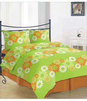Cotton bedding set DANAE 20-0317-APPLE GREEN