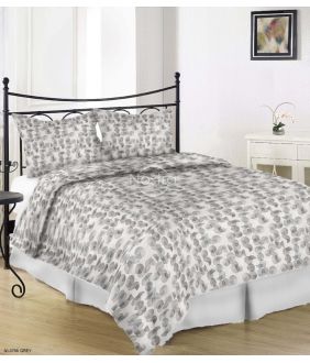 Sateen bedding set ARIELLA 30-0766-GREY