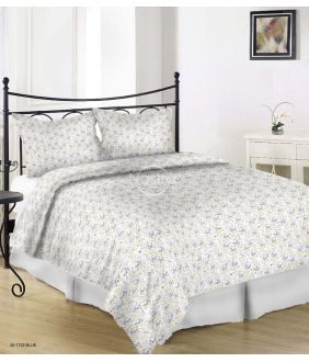 Sateen bedding set ALICIA 20-1725-BLUE