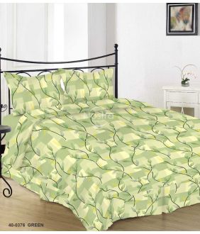 Kokvilnas gultas veļa DINARA 40-0376-GREEN