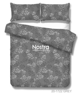 Polycotton bedding set FLOWERS 20-1722-GREY 20-1722-GREY