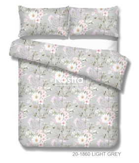 Polycotton bedding set FLOWERS 20-1860-LIGHT GREY 20-1860-LIGHT GREY