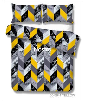 Polycotton bedding set GEOMETRY 30-0644-YELLOW 30-0644-YELLOW