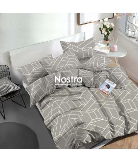 Polycotton bedding set GEOMETRY 30-0843-GREY 30-0843-GREY