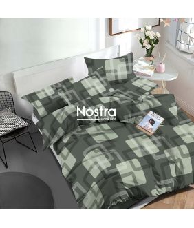Polycotton bedding set GEOMETRY 30-0844-GREEN 30-0844-GREEN
