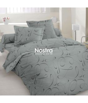 Polycotton bedding set ABSTRACT 40-1123-LIGHT GREY 40-1123-LIGHT GREY