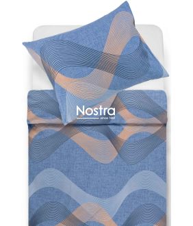 Cotton bedding set DOLLY 40-1478-BLUE 40-1478-BLUE