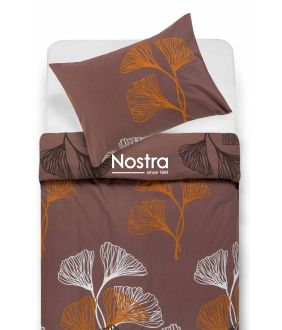Cotton bedding set DUANE 40-1499-BROWN 40-1499-BROWN