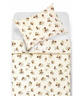 Polycotton bedding set FLOWERS 20-1833-SHELL 20-1833-SHELL