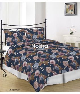 Sateen bedding set ADRIELLE 20-1888-NAVY 20-1888-NAVY