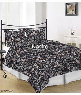 Sateen bedding set ADALBRECHTA 20-1884-BLACK 20-1884-BLACK