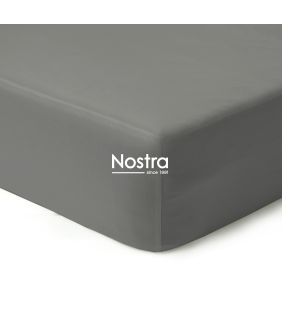 Сатиновая простынь на резинке 00-0326-STONE GREY