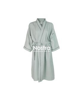 Bathrobe BATHROBE WAFFLE CVC-250 LUX 250 BATHROBE KIMONO-SMOKE GREEN 250 BATHROBE KIMONO-SMOKE GREEN