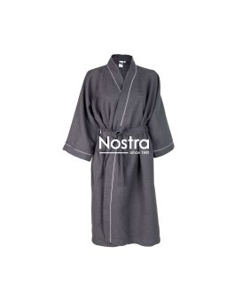 Bathrobe BATHROBE WAFFLE CVC-250 LUX 250 BATHROBE KIMONO-ANTHRACITE 250 BATHROBE KIMONO-ANTHRACITE