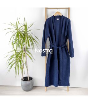 Bathrobe BATHROBE WAFFLE CVC-210 210 BATHROBE KIMONO-NAVY 210 BATHROBE KIMONO-NAVY