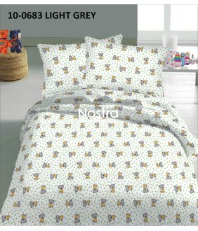 Children bedding set BEAR WITH DOTS 10-0683-LIGHT GREY