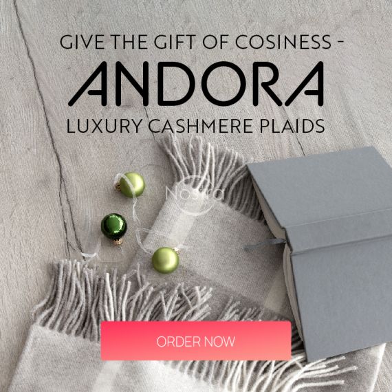 Give the gift of cosiness - ANDORA luxury cashmere plaids / mobile