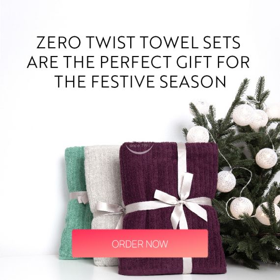 ZERO TWIST towel sets are the perfect gift for the festive season / mobile