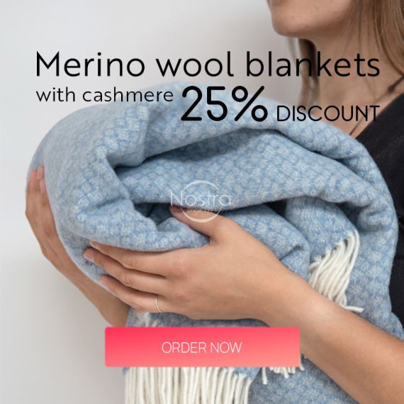 Merino wool blankets with cashmere 25% discount / mobile