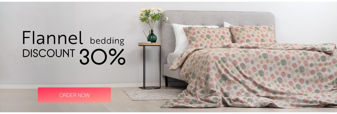 Flannel bedding 30% discount / desktop
